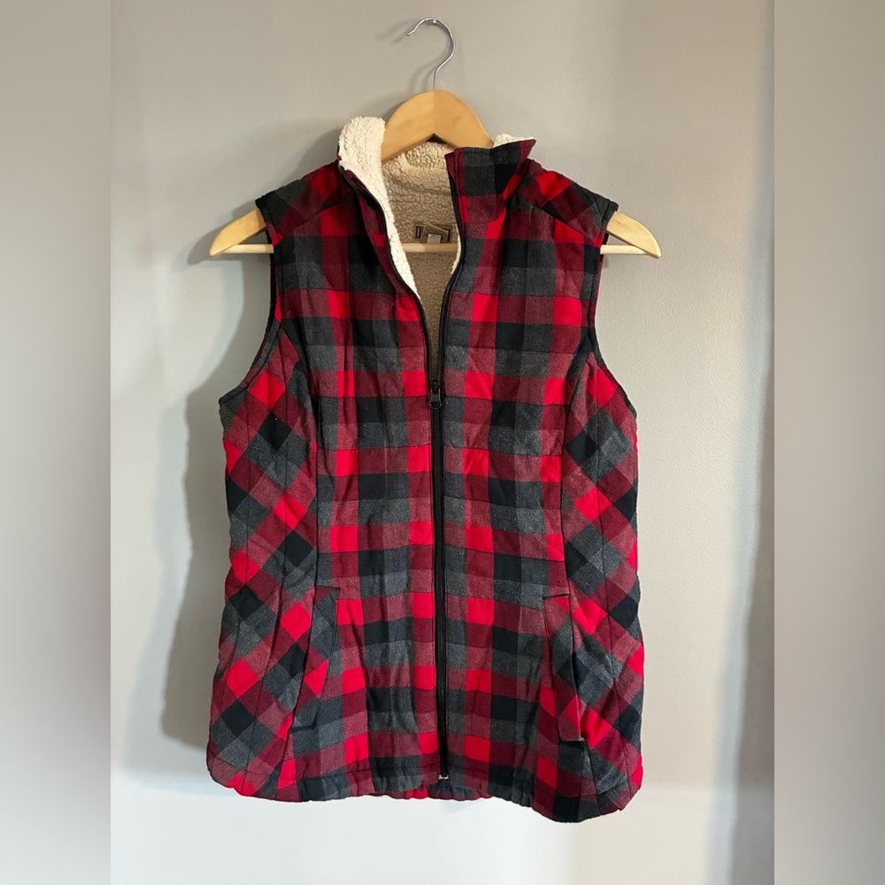 Duluth Trading Co. Women's Insulated Holiday Vest Size Extra Small